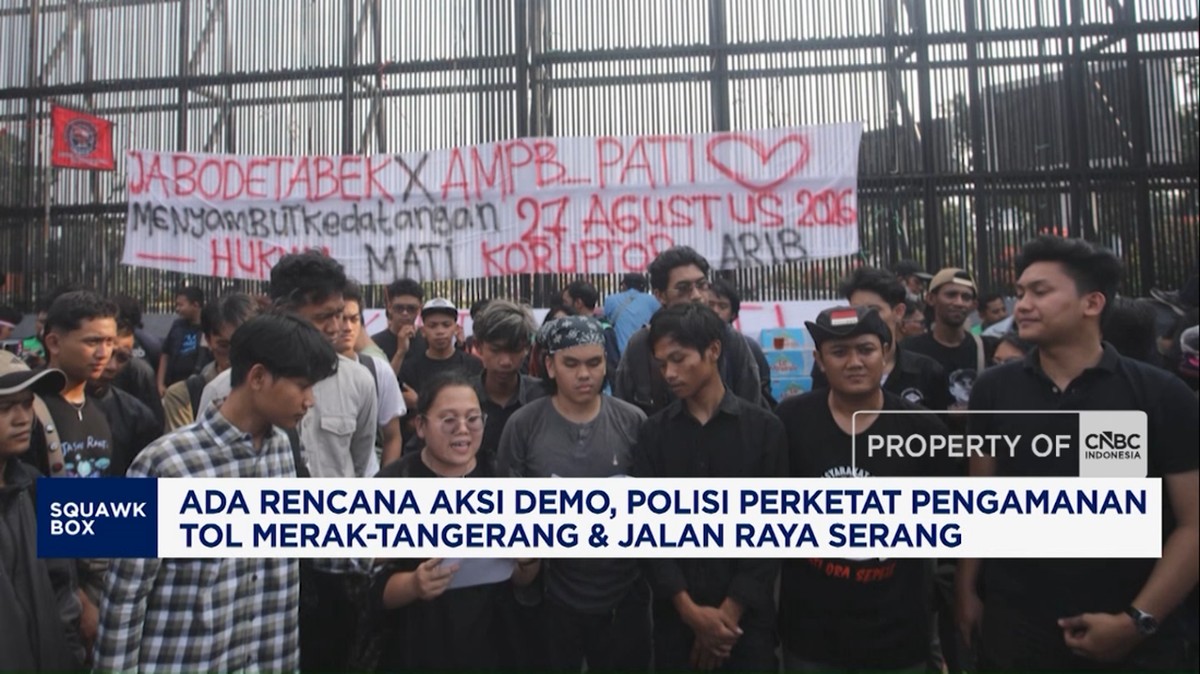 Video: Antisipasi Demo, Polisi Perketat Pengamanan Tol Merak-Tangerang