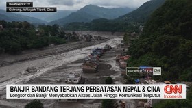 Banjir Bandang Terjang Perbatasan Nepal & Cina