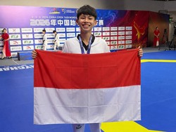 Taekwondoin Giovano Mandagi Rebut Medali Perak di Hunan