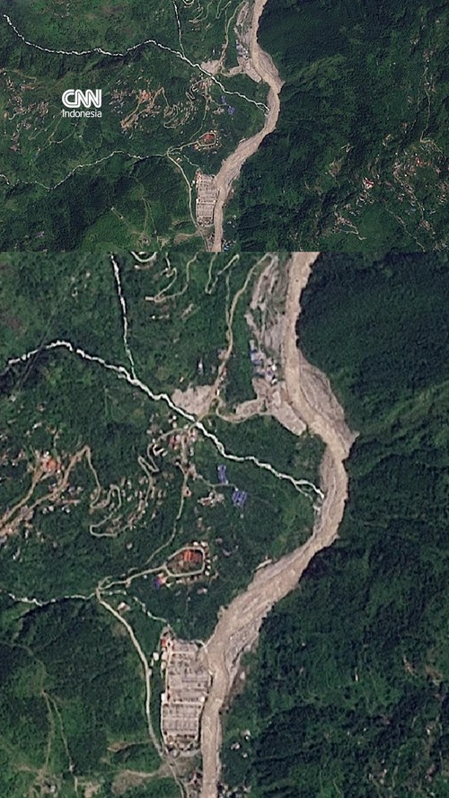 Penampakan Satelit Usai Banjir Bandang Terjang Nepal