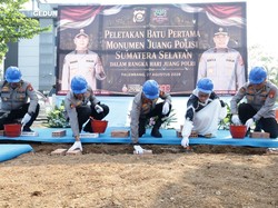 Kapolda Sumsel Pimpin Peletakan Batu Pertama Monumen Juang Polisi