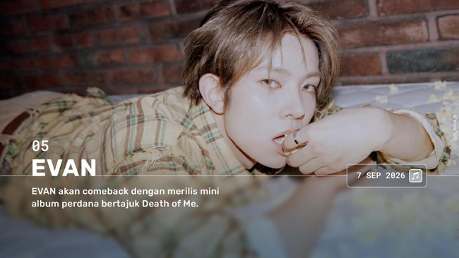 INTIP :  7 Idol Kpop Comeback September 2026