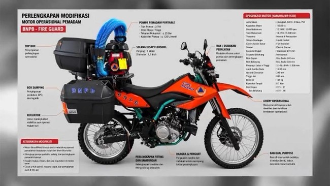 Motor Operasional Pemadam Karhutla Milik BNPB