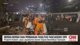 demo Jakarta, pascademo, fasilitas rusak, gedung DPR, pos polisi, aksi Jakarta, berita Jakarta, berita terkini