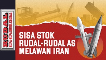 RUDAL: Sisa Stok Rudal-rudal AS Melawan Iran
