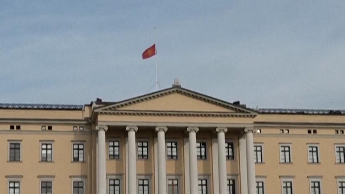 Raja Norwegia Harald Wafat, Istana Oslo Pasang Bendera Setengah Tiang