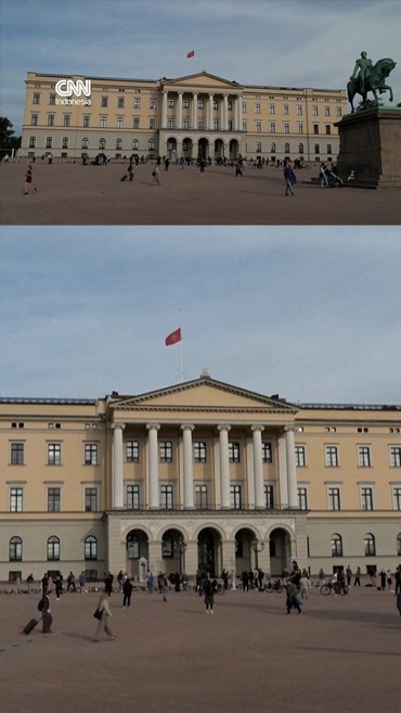 Raja Norwegia Harald V Wafat, Istana Oslo Pasang Bendera Setengah Tiang