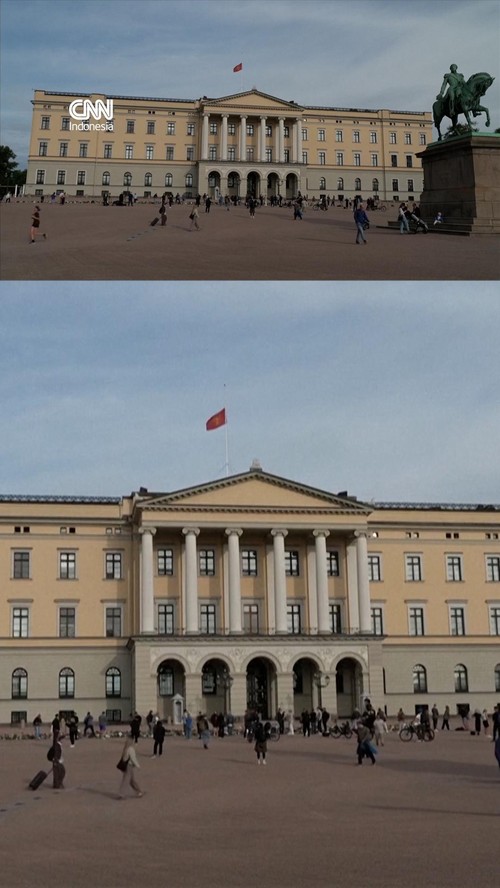 Raja Norwegia Harald V Wafat, Istana Oslo Pasang Bendera Setengah Tiang