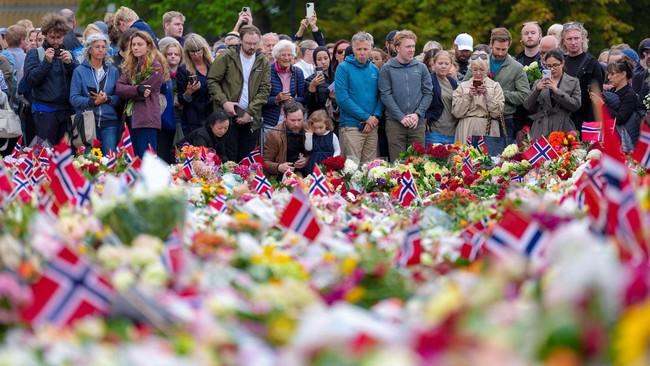 Duka Warga Norwegia Usai Raja Harald V Meninggal Dunia