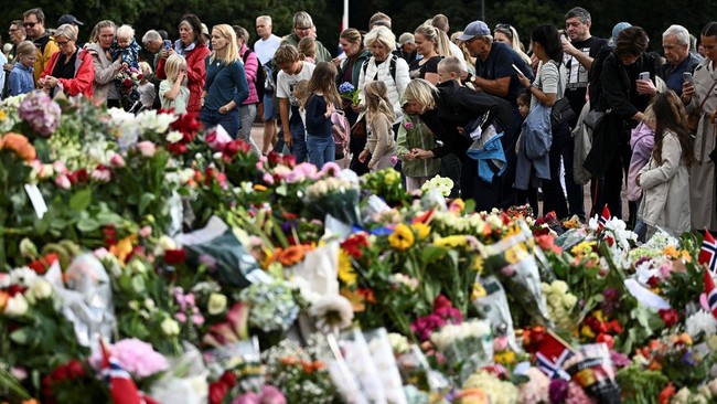 Duka Warga Norwegia Usai Raja Harald V Meninggal Dunia