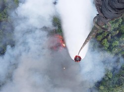 Satgas Optimalkan Water Bombing Padamkan 4 Titik Karhutla di Jambi