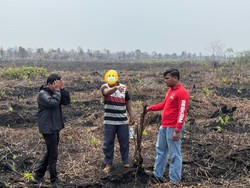 Karhutla di Pematang Pudu Bengkalis, 1 Pria Duduki Lahan-Tanam Sawit Jadi Tersangka