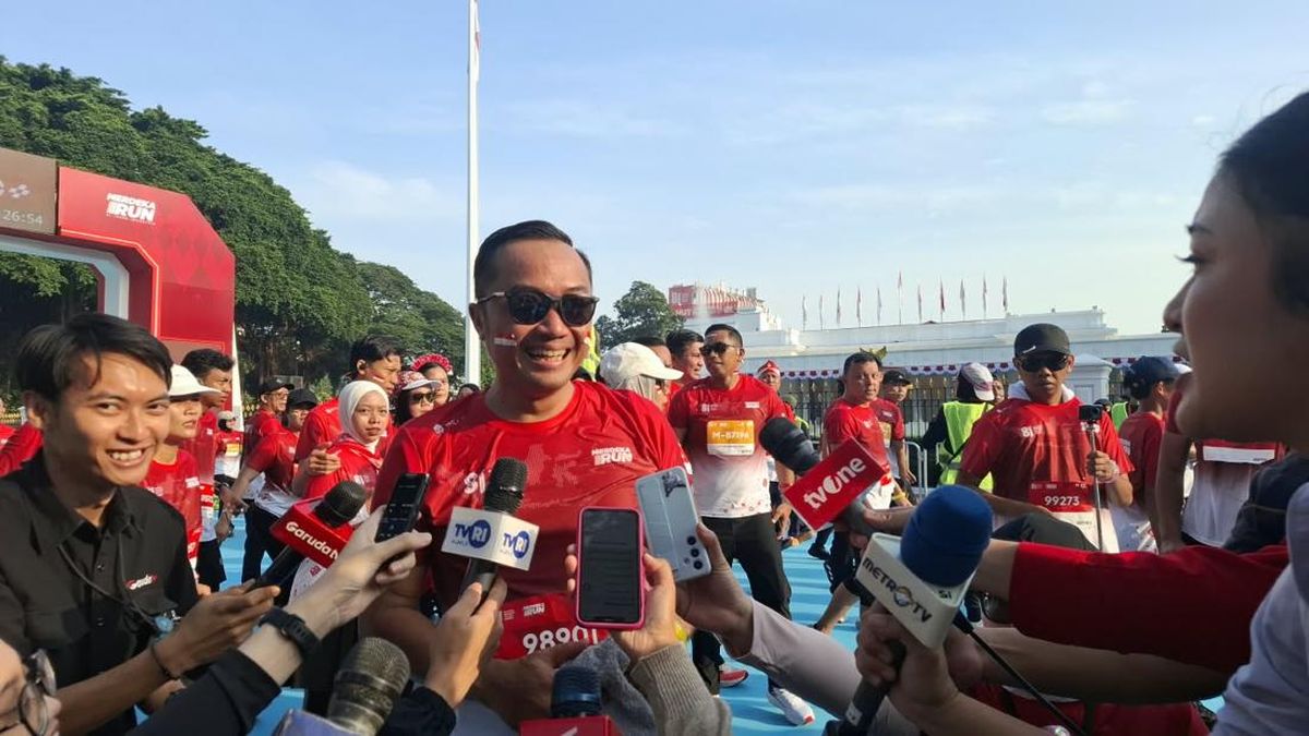 Mensesneg dan Seskab Teddy Jadi Peserta Merdeka Run 2026