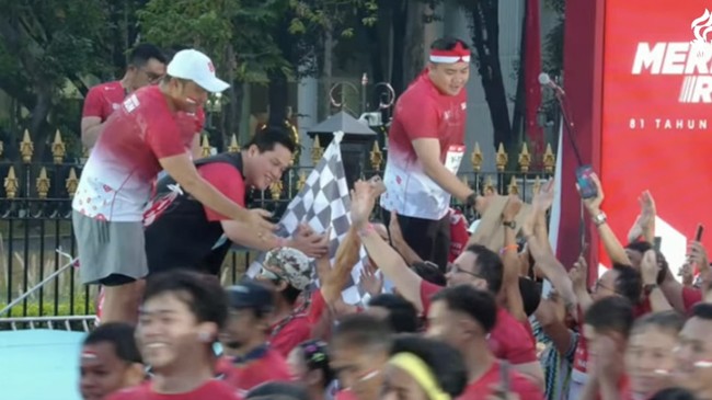 Merdeka Run 2026 resmi dimulai.  (Screen Capture Youtube Kemenpora)