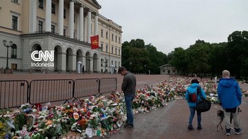 Momen Warga Norwegia Kenang Mendiang Raja Harald V