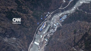 Penampakan Terbaru Banjir Bandang Nepal via Satelit