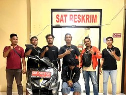 Residivis Curi Motor Dinas Pemkab Lombok Utara Saat Diperbaiki