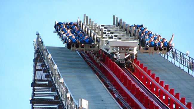 roller coaster X2 di Flags Magic Mountain, California