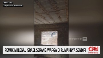 VIDEO: Pemukim Ilegal Israel Serang Warga di Rumahnya Sendiri