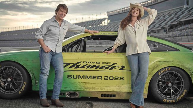 Tom Cruise bakal adu akting dengan Anne Hathaway dalam sekuel film balap 'Days of Thunder' yang ditargetkan tayang di bioskop pada 2 Juni 2028.
