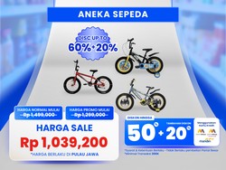 Serbu! Aneka Sepeda Banting Harga di Transmart Full Day Sale