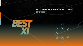 Infografis Best 11 Liga Eropa 31/8