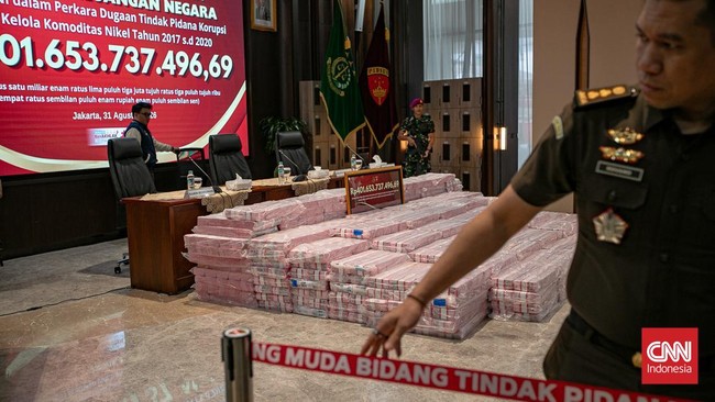 FOTO: Penampakan Rp401 Miliar dari PT CNI di Kasus Korupsi Nikel