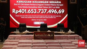 Kejaksaan Agung (Kejagung) menyita uang senilai Rp401 miliar dalam kasus dugaan korupsi tata kelola nikel periode 2017-2020 di  Sultra.