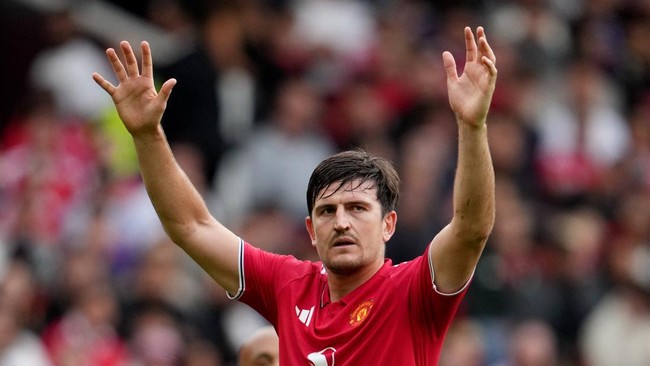 Soccer Football - Premier League - Manchester United v Ipswich Town - Old Trafford, Manchester, Britain - August 30, 2026 Manchester United's Harry Maguire REUTERS/Jon Super EDITORIAL USE ONLY. NO USE WITH UNAUTHORIZED AUDIO, VIDEO, DATA, FIXTURE LIS
