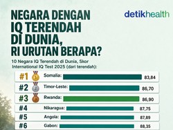 Infografis: Negara dengan IQ Terendah di Dunia, Indonesia Urutan Berapa?