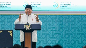 Momen Presiden Ucapkan HUT ke-64 ke Zulhas di Penutupan Muktamar NU