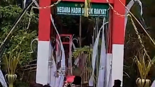Detik-detik Jembatan Merah Putih di Pangandaran Ambruk saat Peresmian