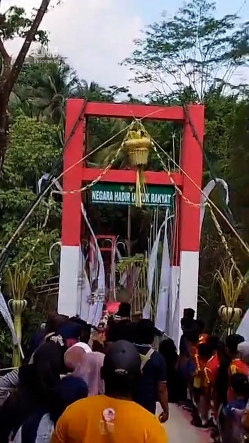 Detik-detik Jembatan Merah Putih di Pangandaran Ambruk saat Peresmian