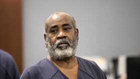 LAS VEGAS, NV - NOVEMBER 7: Duane Keith "Keffe D" Davis looks on as he appears in Clark County District Court November 7, 2023, in Las Vegas, Nevada. Davis was arrested in September and has pleaded not guilty to murder in the 1996 killing of rapper T