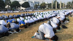 Tata cara dan niat sholat istisqo sebagai makmum.