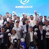 Pelatih-pelatih Super League 2026/2027 hadir dalam launching atau peluncuran kompetisi musim ini di Menara Emtek, Jakarta, Selasa (1/9).