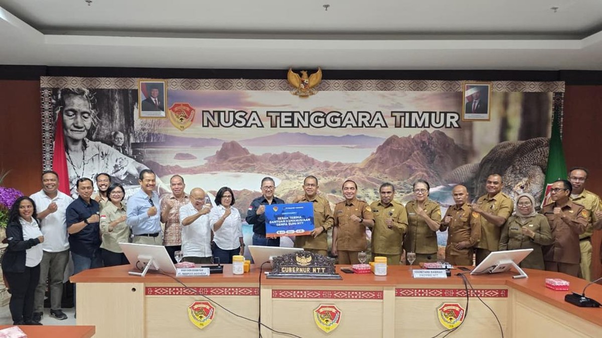 Freeport Salurkan Bantuan untuk Masyarakat Terdampak Gempa NTT