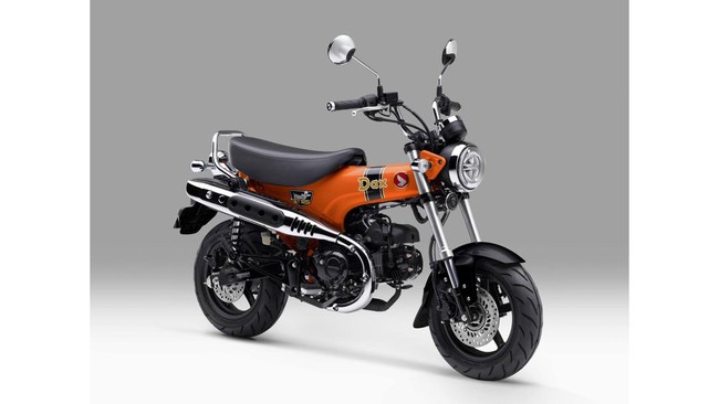 PT Astra Honda Motor (AHM) resmi meluncurkan dua pilihan warna baru untuk motor ikoniknya, Honda ST125 Dax, yaitu Candy Energy Orange dan Pearl Shining Black. Dax Dok Astra Honda Motor