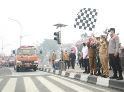 Momen Pelepasan Armada Karhutla Kalteng Banjir Kritikan di Medsos