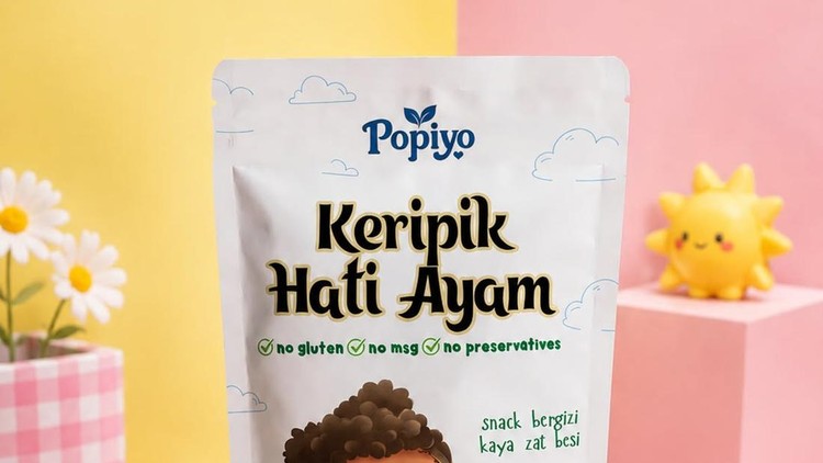 POPIYO keripik hati ayam untuk camilan anak