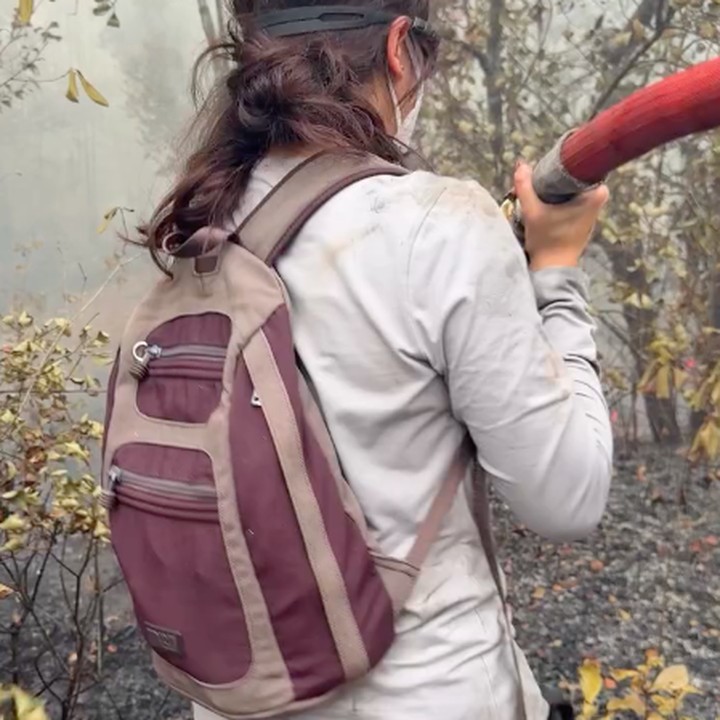 <p>Sherina sempat membagikan suasana ketika bertemu dengan orangutan. Beberapa kegiatan pelestarian orangutan di Kalimantan Tengah masih berjalan meski terjadi kebakaran. "Keadaan saat ini masih ada asap, tapi para orangutan perlu tetap sekolah untuk mengasah kemampuan siap liar. Jam sekolah diperpendek dann para babysitter menggunakan masker," tulisnya. (Foto: Instagram @sherinamunaf)</p>