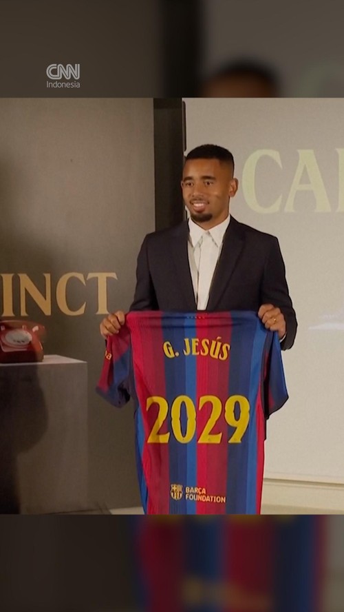 Kata-kata Gabriel Jesus saat Resmi Dikontrak Barcelona hingga 2029