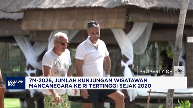 7M-2026, Jumlah Kunjungan Wisatawan Mancanegara ke RI Tertinggi 2020