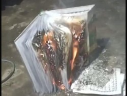 Pria di Banyuwangi Bakar Al-Quran Lalu Unggah Video ke Status WhatsApp
