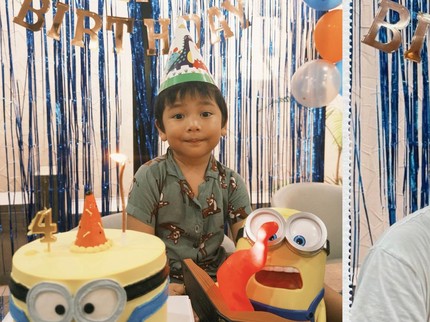 Potret Naka Anak Indah Permatasari & Arie Kriting yang Baru Merayakan Ultah ke-4 dengan Tema Minion