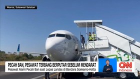 Pecah Ban, Pesawat Terbang Berputar Sebelum Mendarat