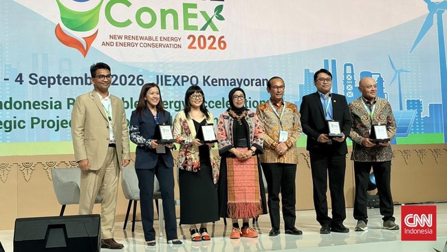 Senior Vice President Business Development PT Pertamina (Persero) Ary Kurniawan dalam Panel Diskusi 'Strategi Implementasi Biofuel untuk Ketahanan Indonesia' di EBTKE ConEx 2026, Kamis (3/9).
