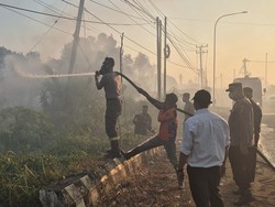 Lahan Seluas 27 Hektare di Kawasan Selindung Lama Pangkalpinang Terbakar