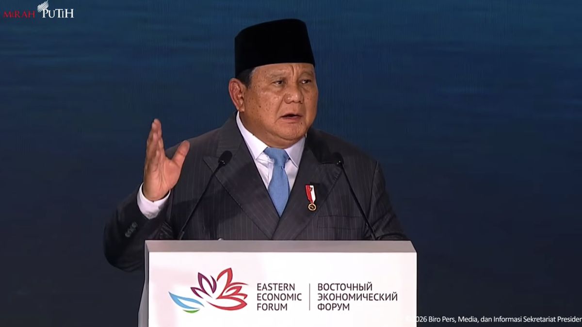 Prabowo Disambut 5 Kali Gemuruh Tepuk Tangan saat Pidato di Rusia