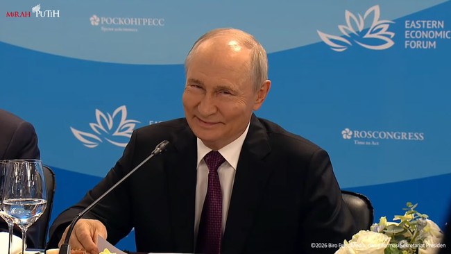 Presiden Prabowo Hadiri Jamuan Santap Siang oleh Presiden Putin di Vladivostok, Rusia, Kamis (3/9).